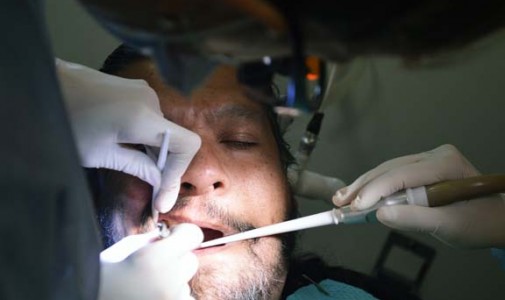 Jose Rodriguez, Jr. gets a tooth removed.