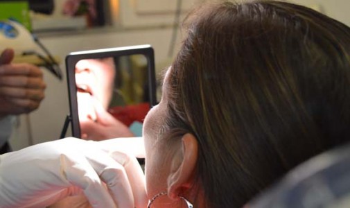 Vidalia Ruiz takes a look at Dr. Ashley Orth’s dental handiwork.