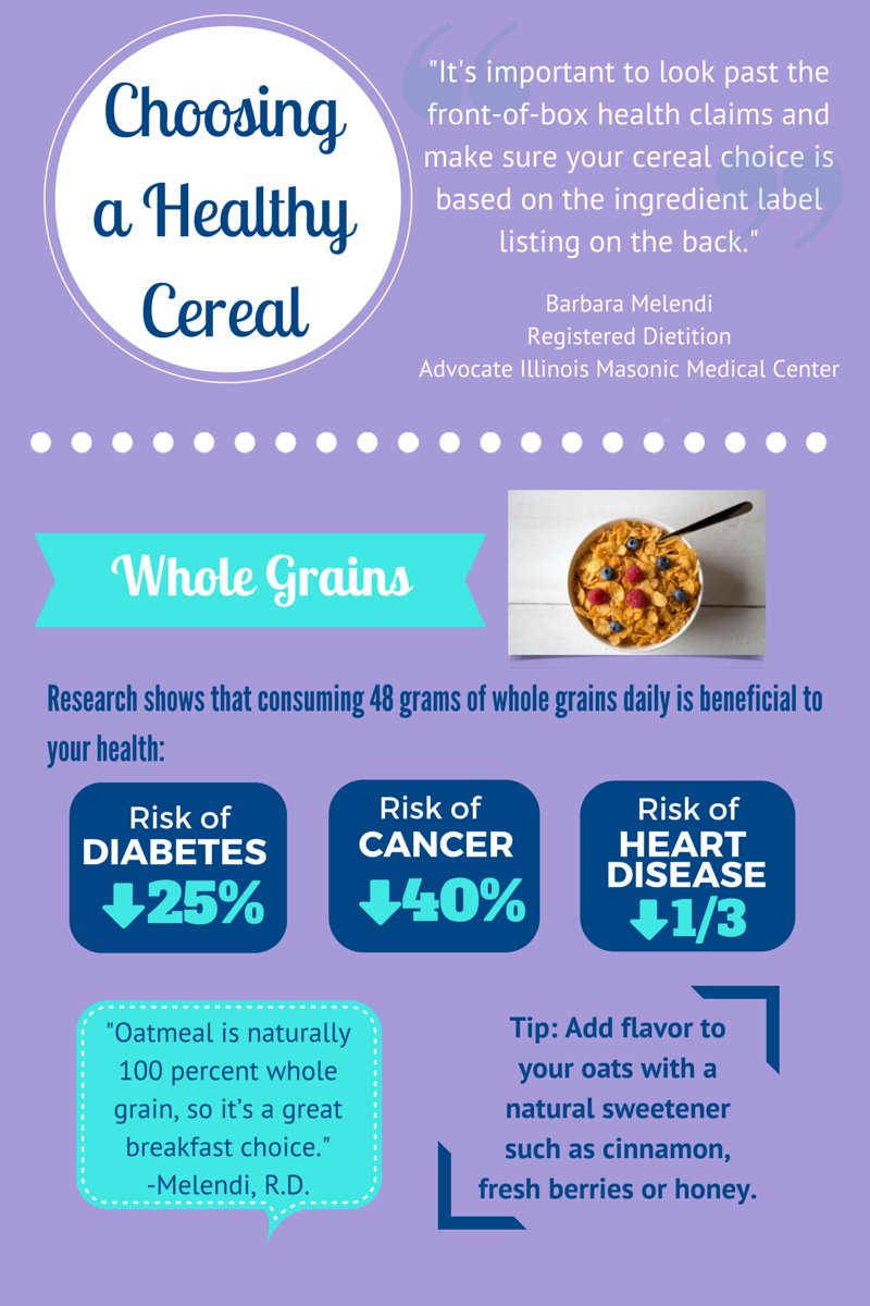 Infographic How to choose a nutritious cereal health enews