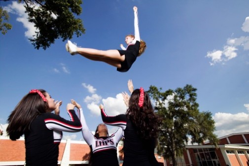 How safe is cheerleading compared to other sports?