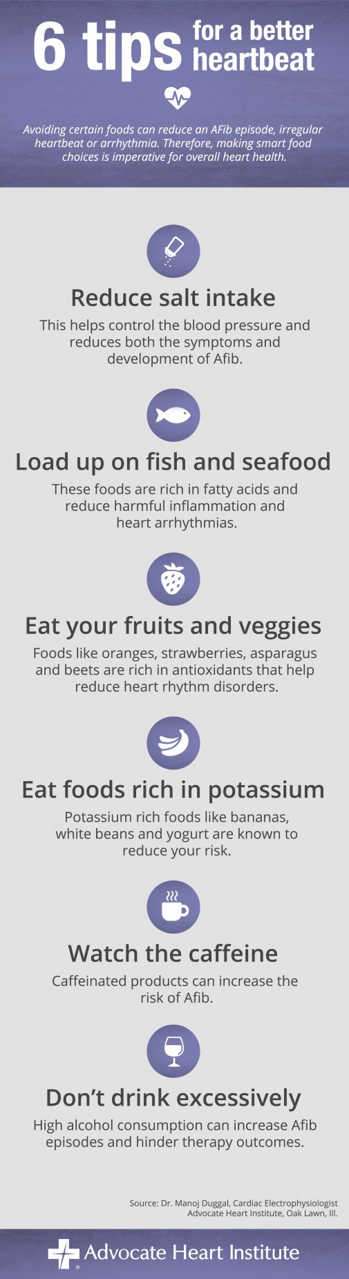 Infographic: 6 tips for a better heartbeat